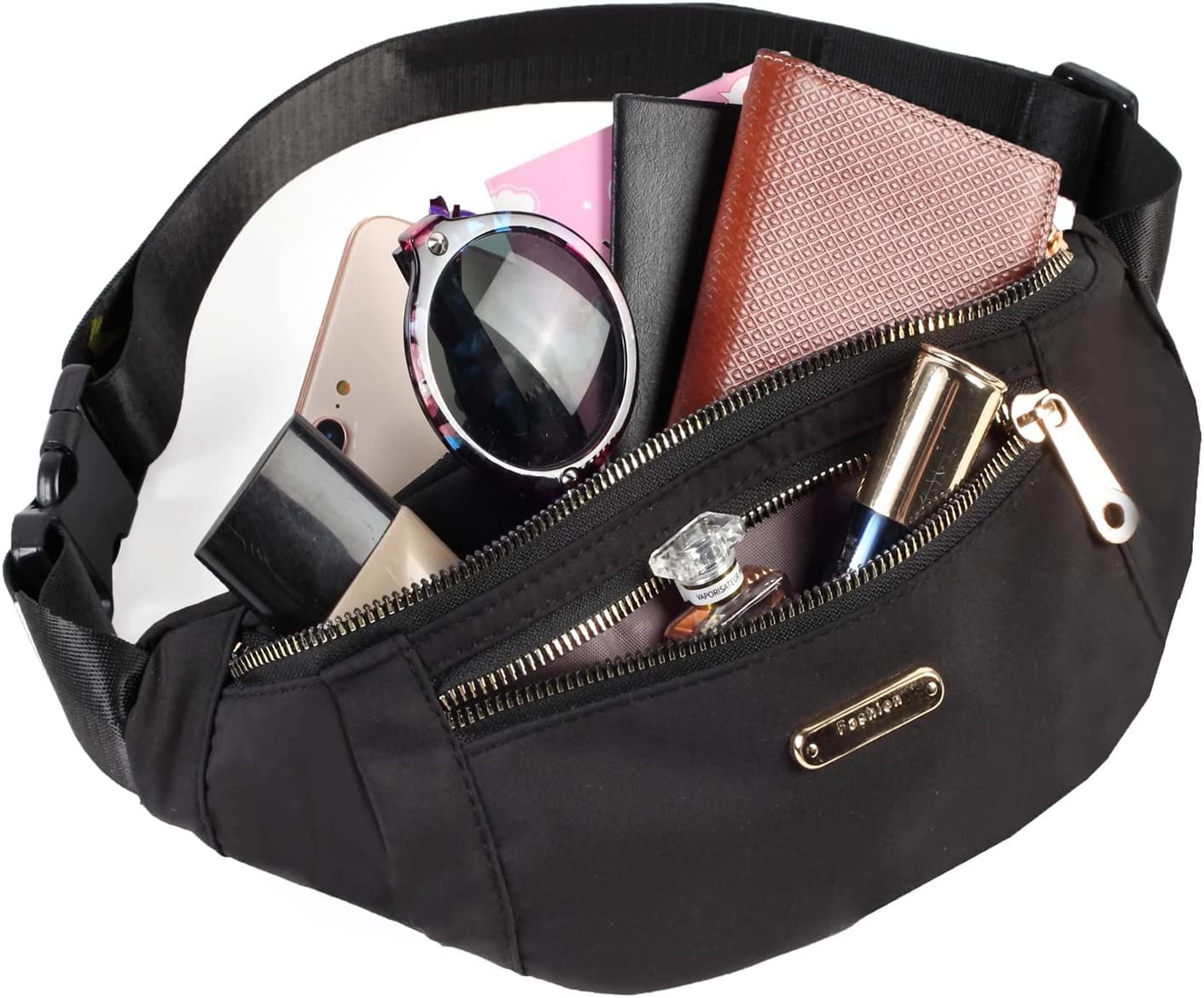 Fanny Packs Waist Pack for Women, Waterproof Waist Bag with Adjustable Strap for Travel Sports Running