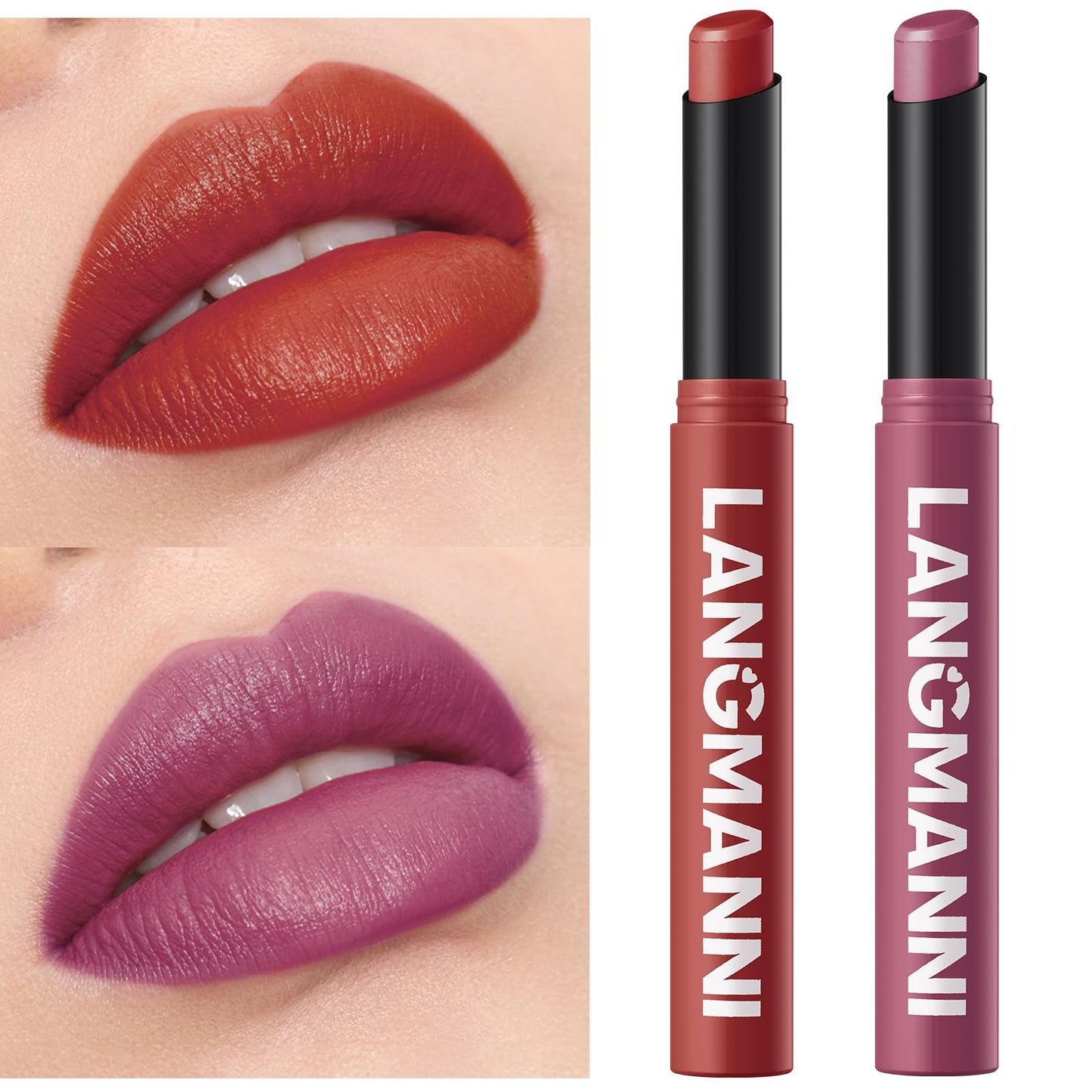 12Pcs Velvet Matte Lipstick Set, Nude to Dark Shades, Long-Lasting,Color A | Highly pigmented matte color, smooth creamy glide, waterproof wear, nude-to-dark tones, ideal for daily makeup or gifting
