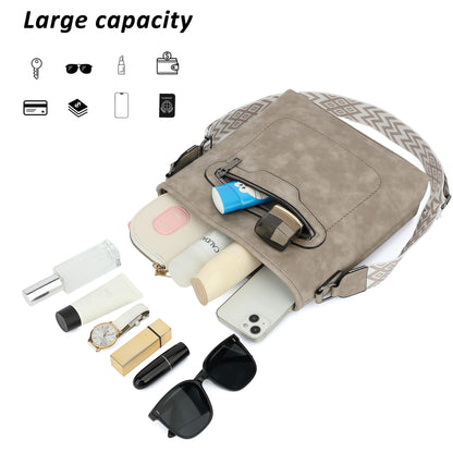 TANTOMI Crossbody Bags for Women Casual Crossbody Purses for Women Travel Shoulder Bag Handbags with Adjustable Strap
