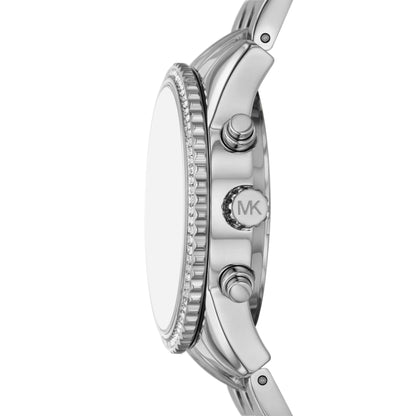 Michael Kors Bryant Chronograph Women's Watch, Stainless Steel and Pavé Crystal Watch for Women