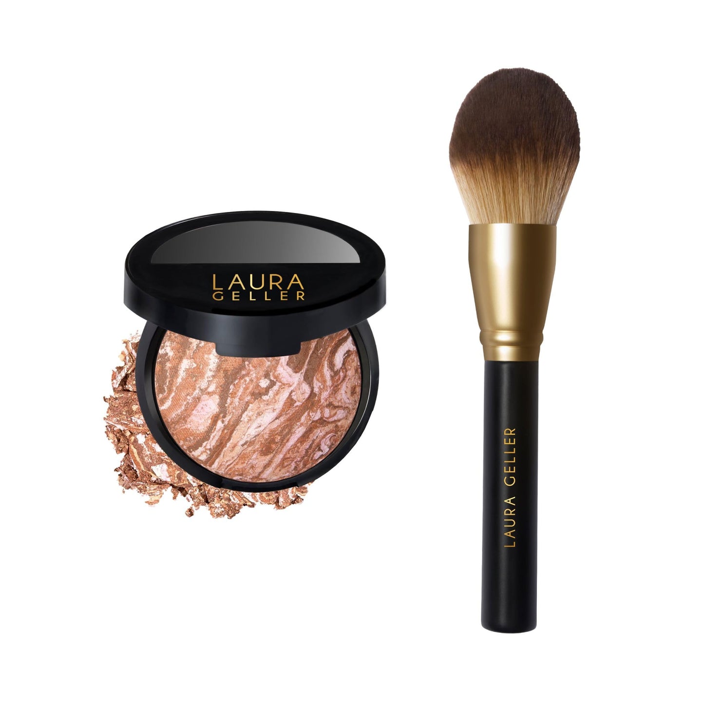 LAURA GELLER NEW YORK Baked Bronze-N-Brighten Bronzer Powder - Fair - Natural Bronze Glow