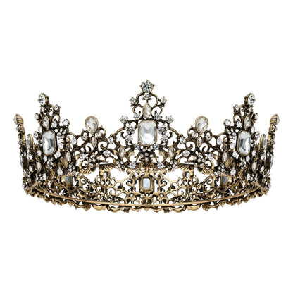 SWEETV Queen Crown for Women - Baroque Wedding Tiaras and Crowns,Jeweled Tiara Crown,Prom Birthday Halloween Hair Accessories