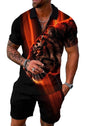 Mens Short Sets 2 Piece Outfits Polo Shirt Fashion Summer Tracksuits Casual Set Short Sleeve and Shorts Set for Men