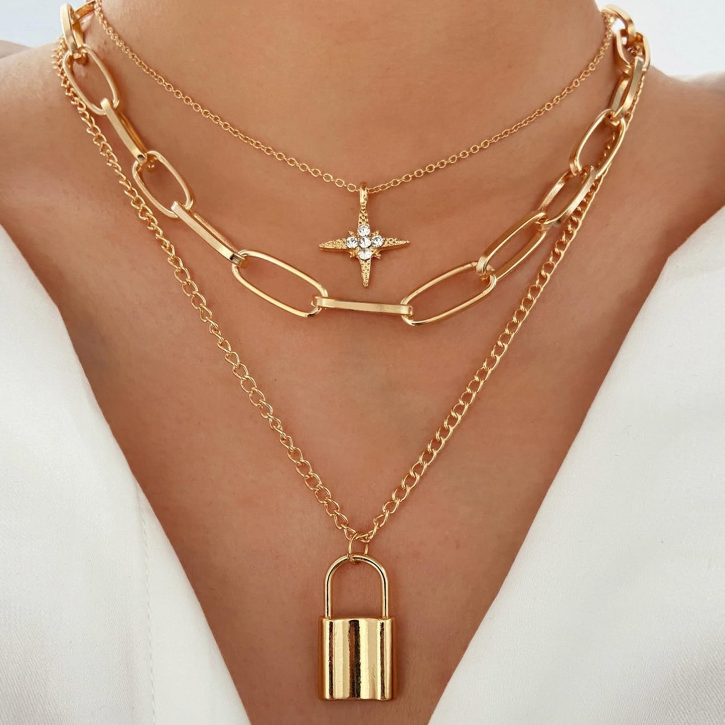 NEWITIN 69 Pieces Gold Jewelry Set for Women Fashion Costume Jewelry Gold Plated Necklace Bracelet Earrings Set for Women