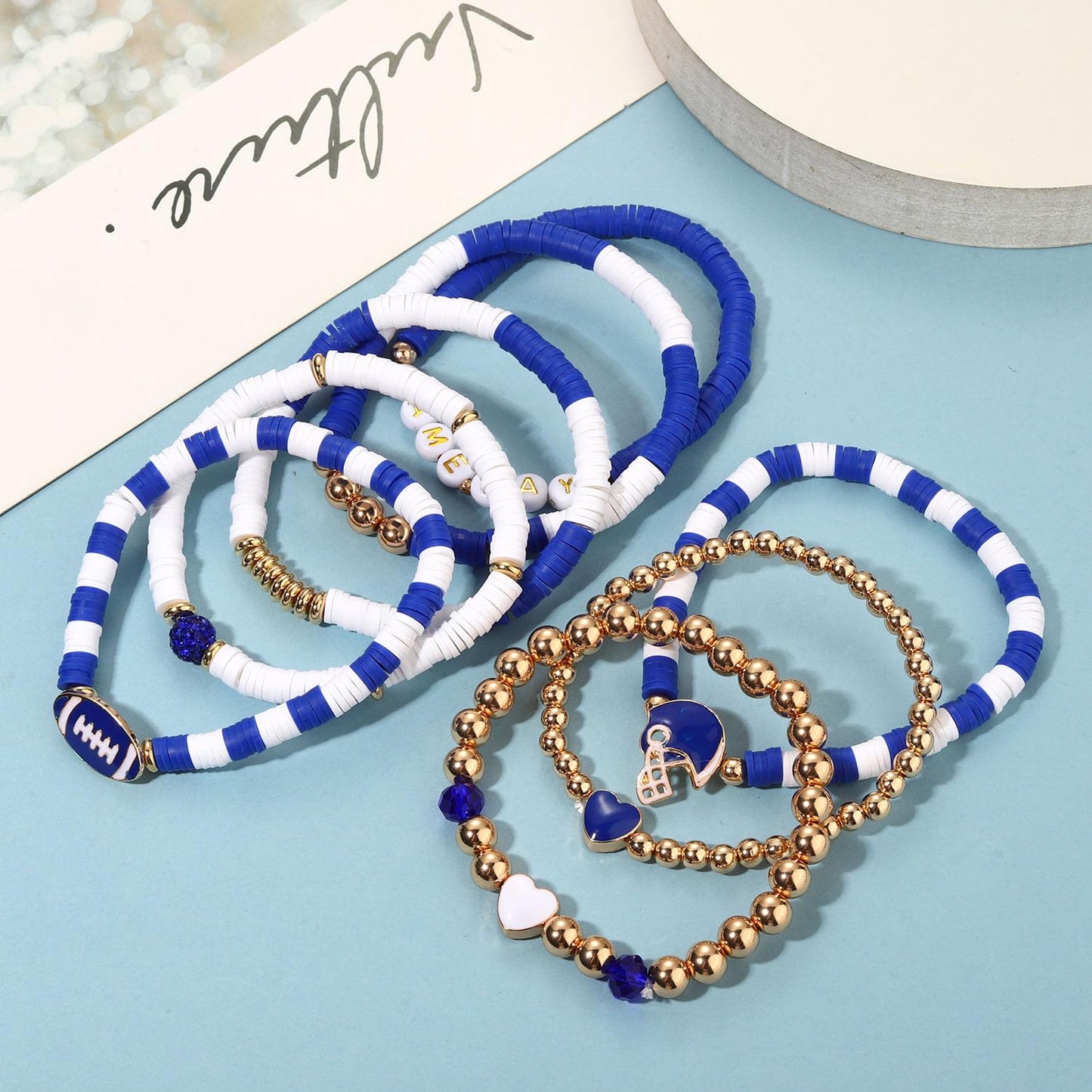 Heishi Bracelets for Women Clay Beaded Stretch Bracelets Stackable Friendship Bracelet Set Summer Beach Accessories Outfits Jewelry Gifts