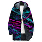 domirica Mens Hooded Cardigan Japanese Art Zip Up Long Sleeve Sweater Hoodie Dragon Print Coat with Pockets