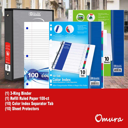 70 Piece Back to School Supplies Kit for Middle & High School Students Grades 7-12, Complete Student Supply Bundle with Binder, Notebooks, Folders, Pens, Pencils, Highlighters & Classroom Essentials