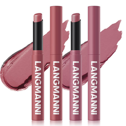 12Pcs Velvet Matte Lipstick Set, Nude to Dark Shades, Long-Lasting,Color A | Highly pigmented matte color, smooth creamy glide, waterproof wear, nude-to-dark tones, ideal for daily makeup or gifting