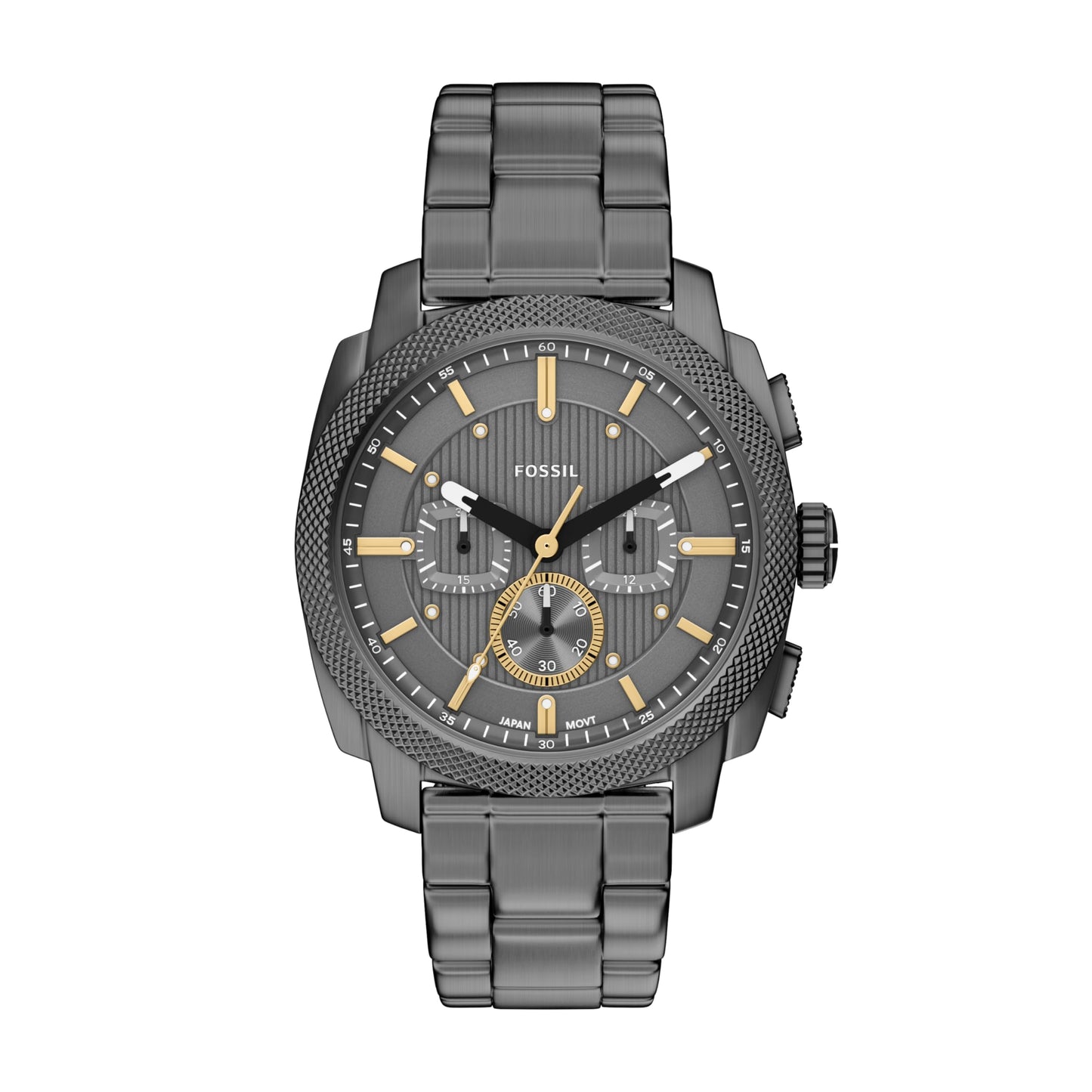 Fossil Men's Watch, Machine Stainless Steel Chronograph Watch for Men
