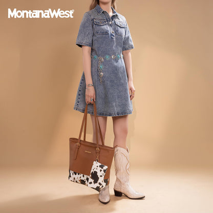 Montana West City Tote Bags Purses and Handbags for Women Causal Bag