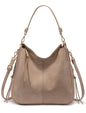 Realer Hobo Crossbody Bags for Women Designer Faux Leather Hobo Handbags Retro Large Size Shoulder Bag Bucket Purse