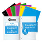 Rosmonde Spiral Notebooks, 12 Pack, 1 Subject Notebook, Wide Ruled, 70 Sheets, 8 x 10-1/2", 3 Hole Punched, School Supplies, Bulk Single Subject Spiral Notebook Bulk, Assorted Colors Pack of Notebooks