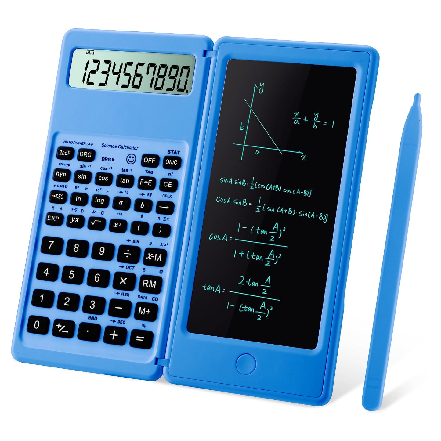 IPepul Scientific Calculators for Students, 10-Digit Large Screen, Math Calculator with Notepad, Classroom Must Haves for Middle High School Supplies & College (Black)