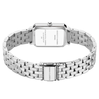 Roberto Marino RM1982 Women’s Luxury Watch Rectangular Gold – Japanese Quartz Movement, Vintage Stainless Steel Design, Silver Dial, Elegant Dress Timepiece, 3ATM Water Resistant – Reloj para Mujer