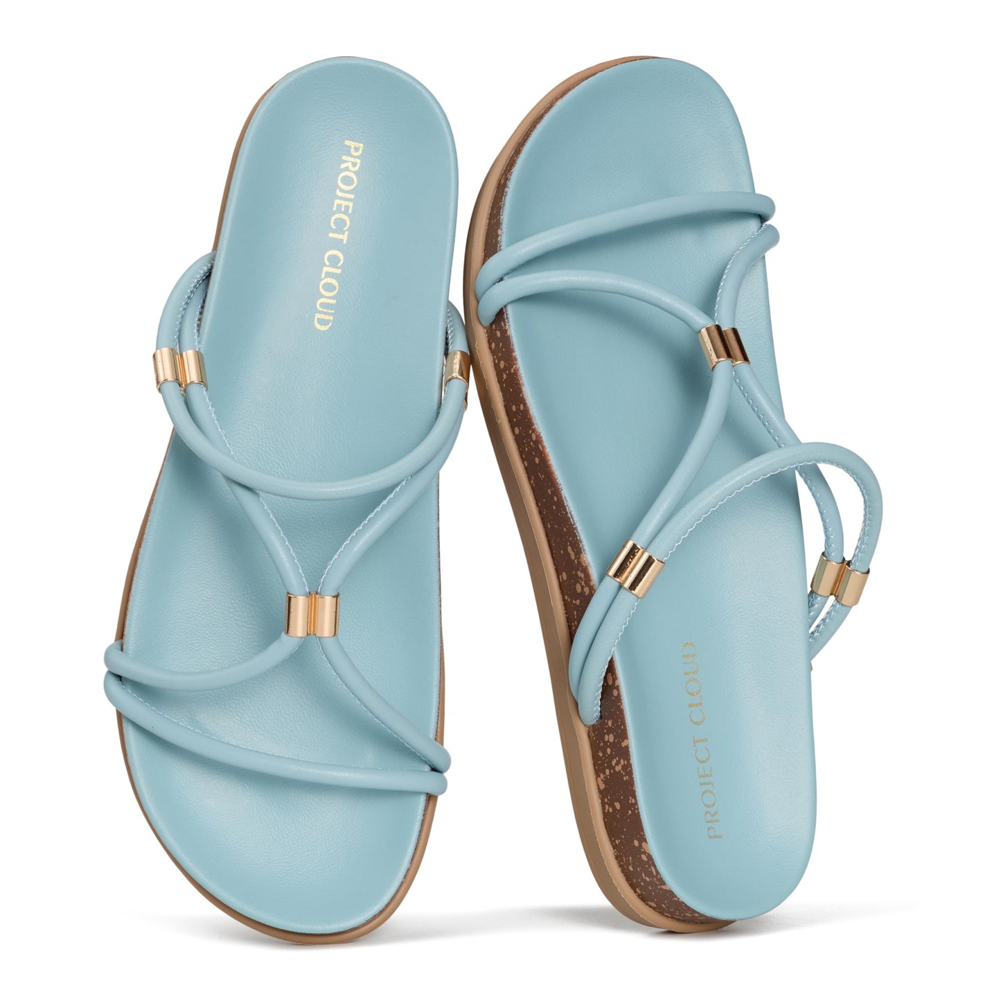 Project Cloud Summer Slides for Women 2026 with Plush and Soft Insole Womens Sandals Comfortable - Non-Slip and Lightweight Sandals Women Footwear