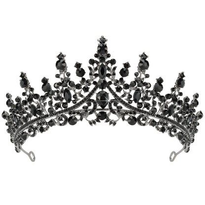 TOBATOBA Silver Wedding Crystal Tiaras and Crowns for Women, Bride Royal Queen Headband Princess Quinceanera Headpieces for Birthday Prom Pageant Party