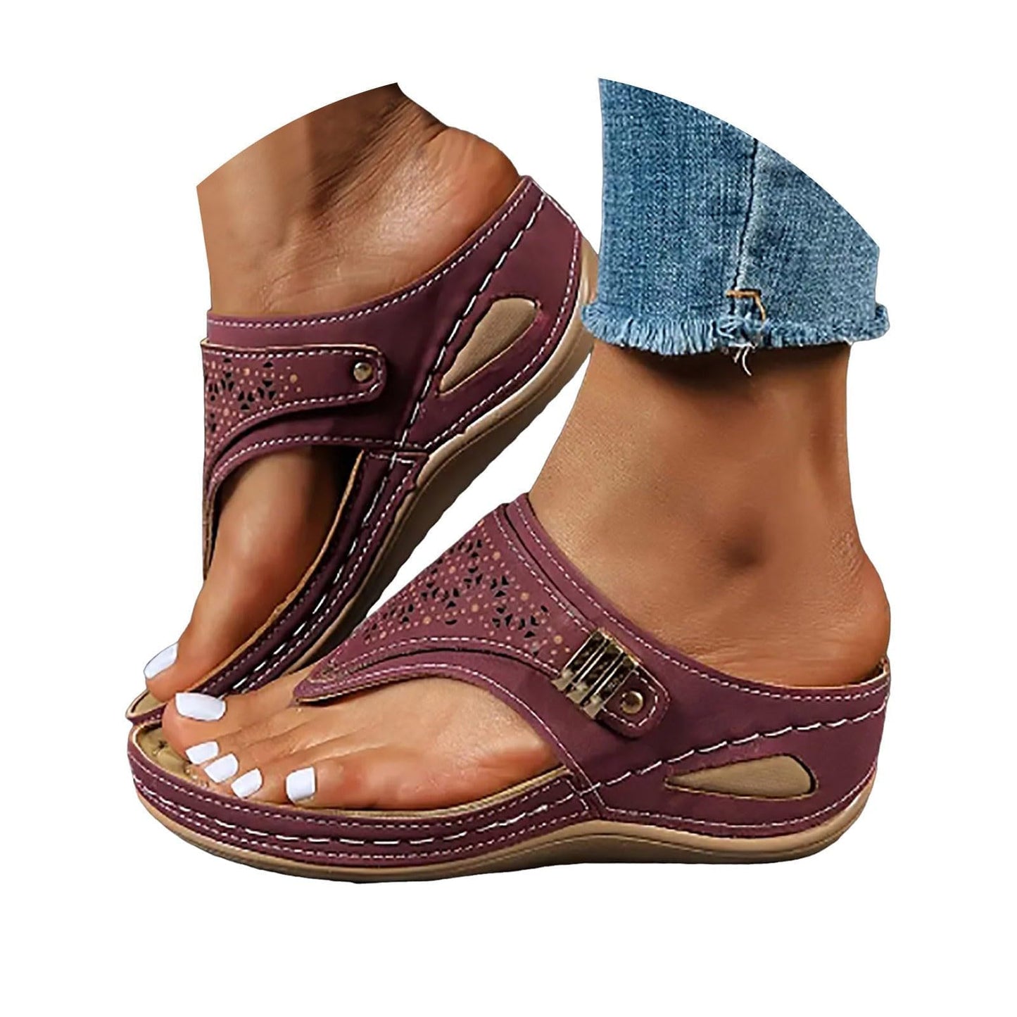 Orthopedic Sandals for Women 2026 Arch Support Flip Flops Dressy Casual Summer Beach Vacation Sandals