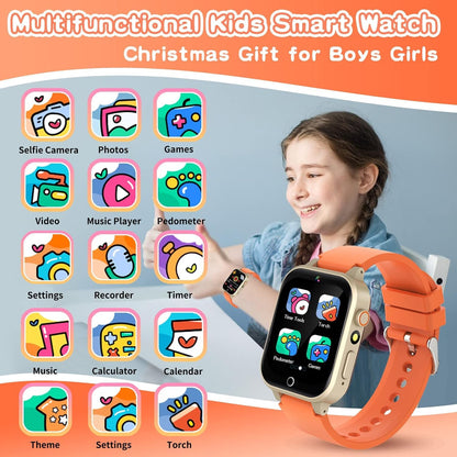 Kids Smart Watch Gift for Girls Age 5-12, 39 Games HD Touch Screen Watches with Video Camera Music Player Pedometer Flashlight 12/24 hr Educational Toys Birthday Gifts for Girls Ages 7 8 9 10