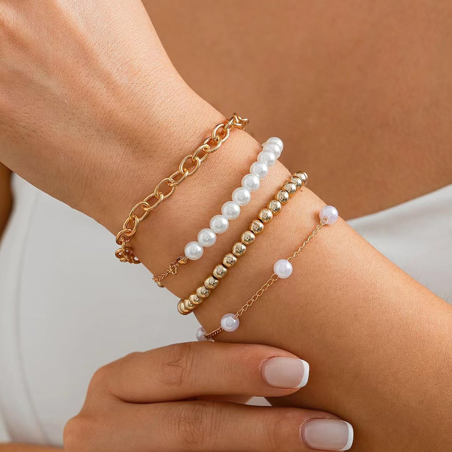 NEWITIN 69 Pieces Gold Jewelry Set for Women Fashion Costume Jewelry Gold Plated Necklace Bracelet Earrings Set for Women