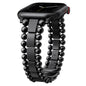 TOYOUTHS Beaded Bracelet Compatible with Apple Watch Bands 38/40/41/42/44/45/46/49mm Women, Dressy Fancy Stainless Steel Metal Elegant Jewelry Strap for iWatch Series 11 10 9 8 7 6 5 4 Ultra/SE 3 2 1