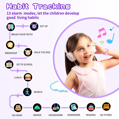 Kids Smart Watch Gift for Girls Age 5-12, 39 Games HD Touch Screen Watches with Video Camera Music Player Pedometer Flashlight 12/24 hr Educational Toys Birthday Gifts for Girls Ages 7 8 9 10