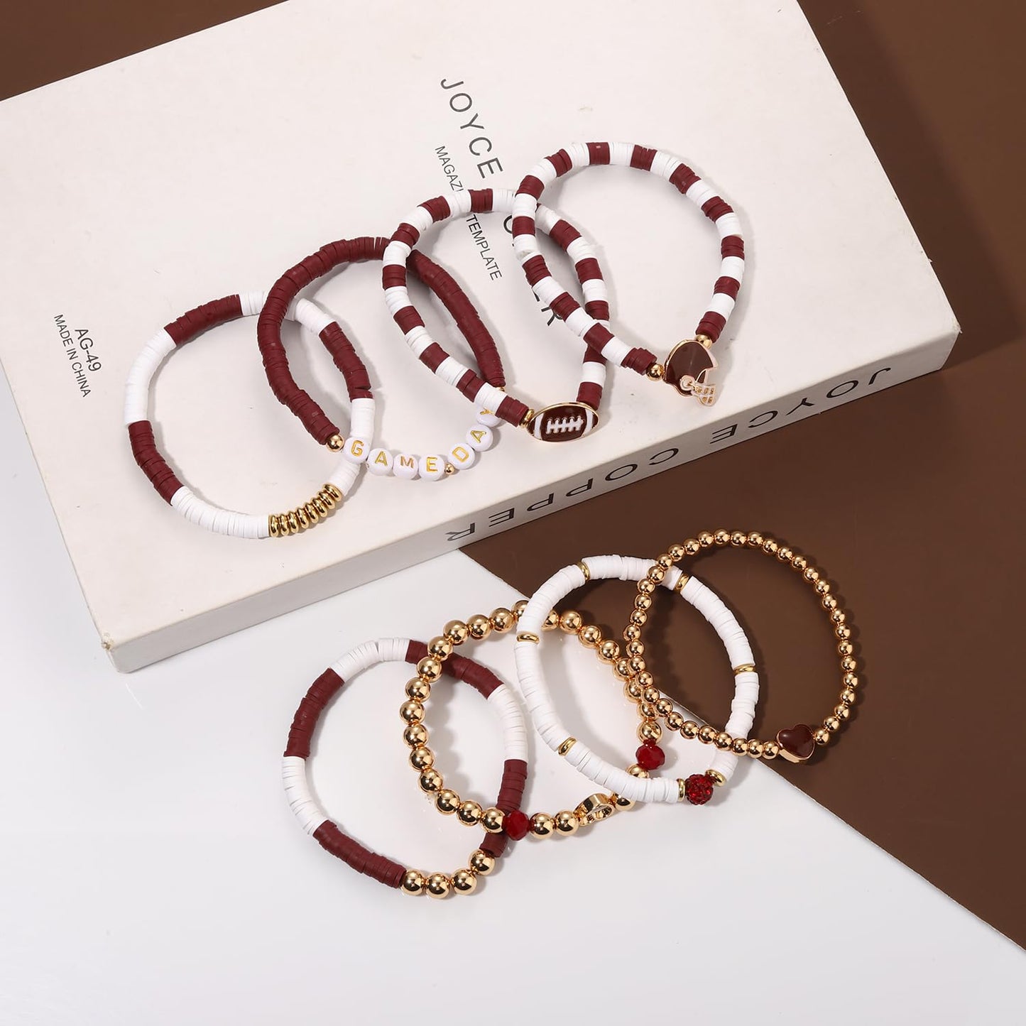 Heishi Bracelets for Women Clay Beaded Stretch Bracelets Stackable Friendship Bracelet Set Summer Beach Accessories Outfits Jewelry Gifts
