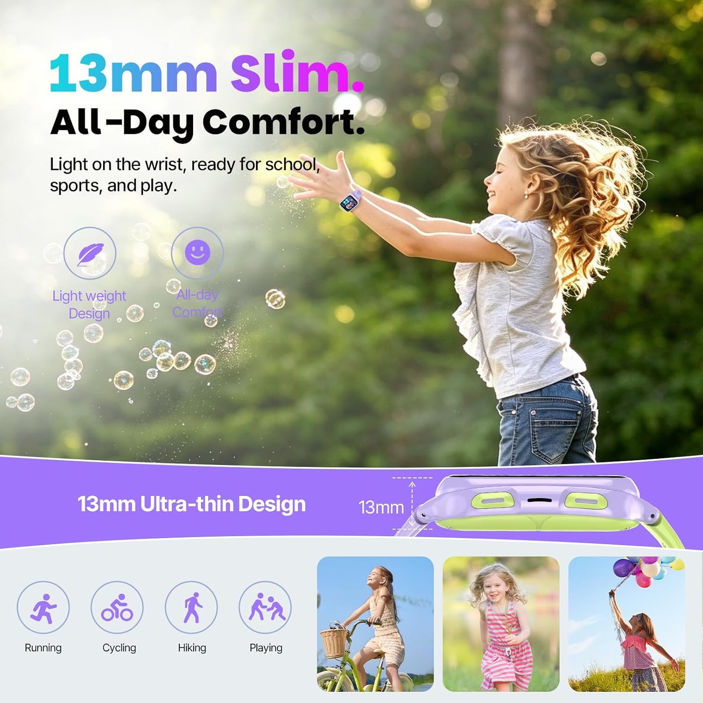 K9 Smart Watch for Kids with GPS Tracker, AI Voice & Video Call,1.78" AMOLED, 4G Smartwatch with SOS, Parental Controls, School Mode, IP68 Waterproof Kids Smartwatch for Teens Ages 3 and Up