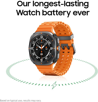 Samsung Galaxy Watch Ultra (2025), Titanium Gray, 47mm, LTE Smartwatch | Titanium Casing, Advanced Sleep Coaching, Running Coach, Energy Score, Heart Rate Tracking, GPS, [US Version, 2 Yr Warranty]