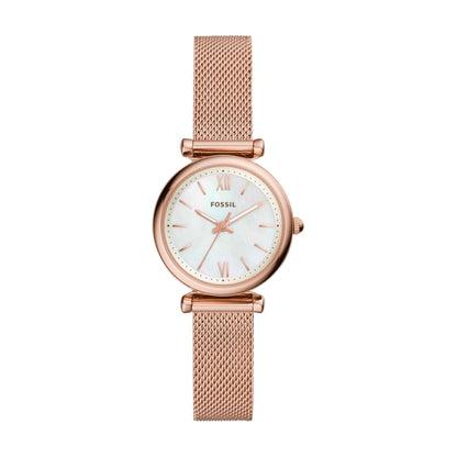 Fossil Women's Watch and Bracelet Set, Carlie Three-Hand Stainless Steel Watch for Women and Bracelet Set