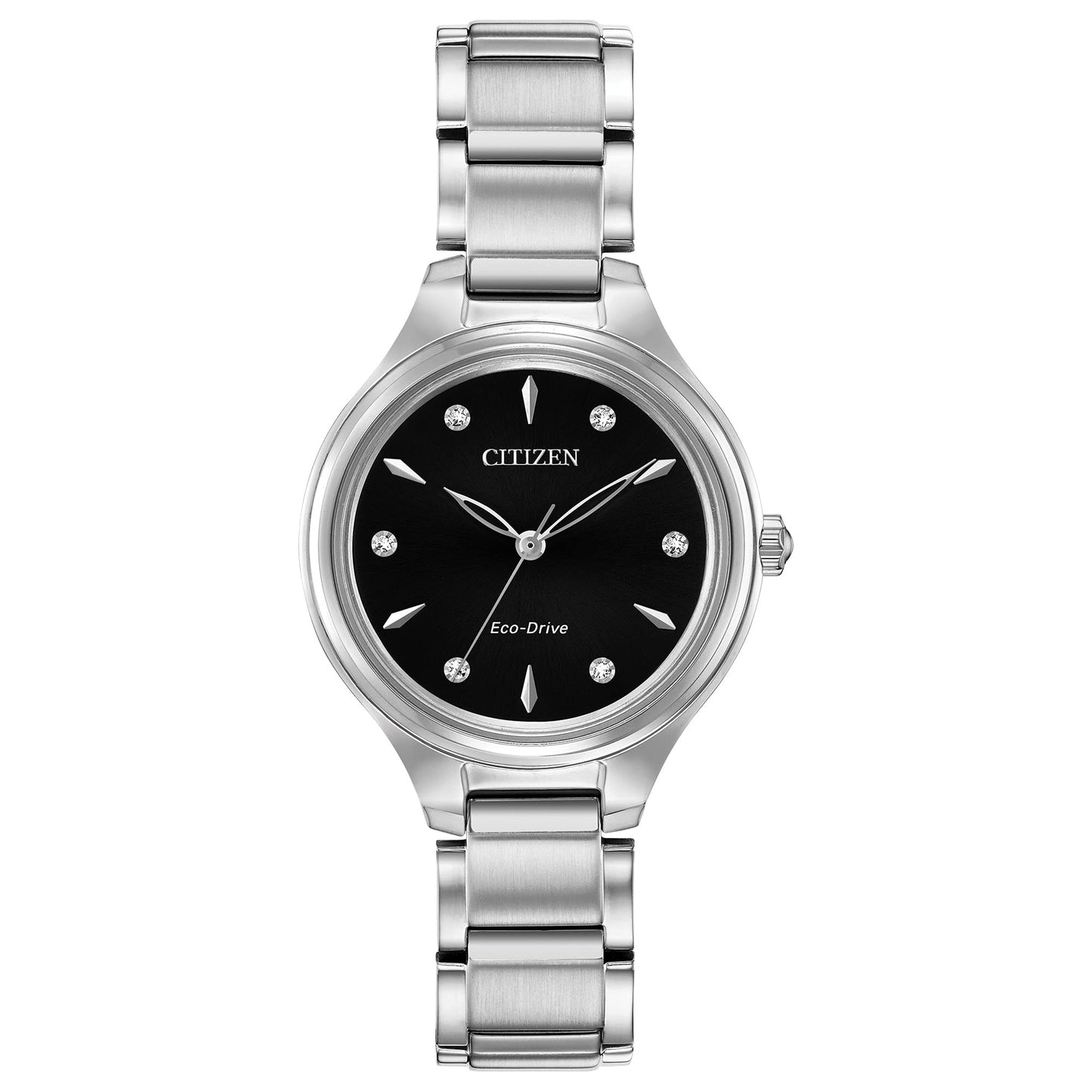 Citizen Eco-Drive Corso Womens Watch, Stainless Steel, Diamond