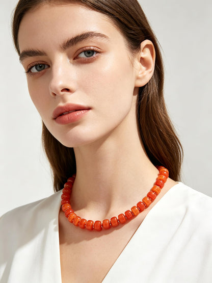 Chunky Beaded Choker Necklace for Women Summer Beach Acrylic Beads Necklaces Trendy Boho Statement Colorful Necklace Jewelry Accessories