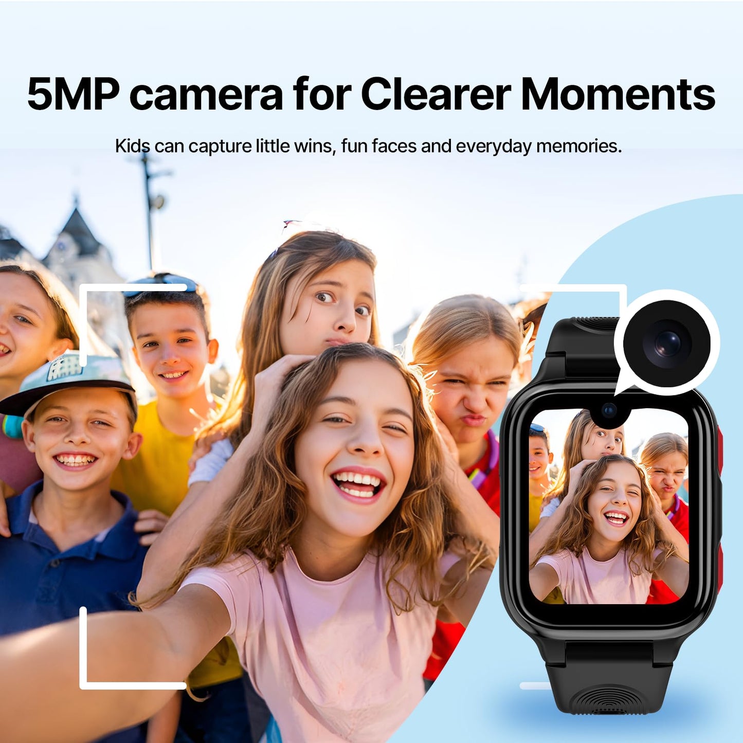 K9 Smart Watch for Kids with GPS Tracker, AI Voice & Video Call,1.78" AMOLED, 4G Smartwatch with SOS, Parental Controls, School Mode, IP68 Waterproof Kids Smartwatch for Teens Ages 3 and Up