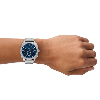 Fossil Men's Watch, Machine Stainless Steel Chronograph Watch for Men