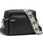 Small Leather Crossbody Bags for Women Anti theft Purses and Handbag Shoulder Hangbag with Wide Strap Tassel