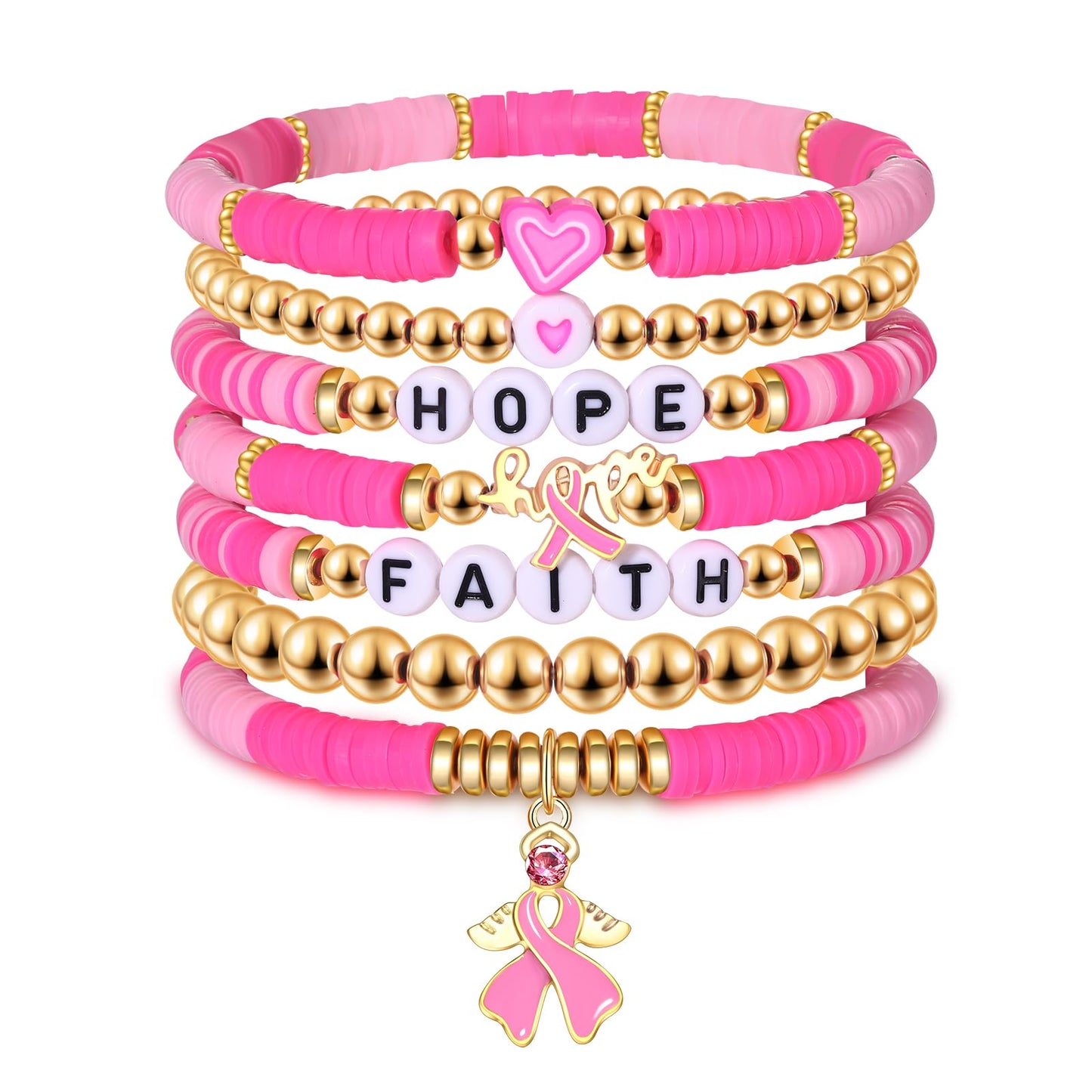 Heishi Bracelets for Women Clay Beaded Stretch Bracelets Stackable Friendship Bracelet Set Summer Beach Accessories Outfits Jewelry Gifts