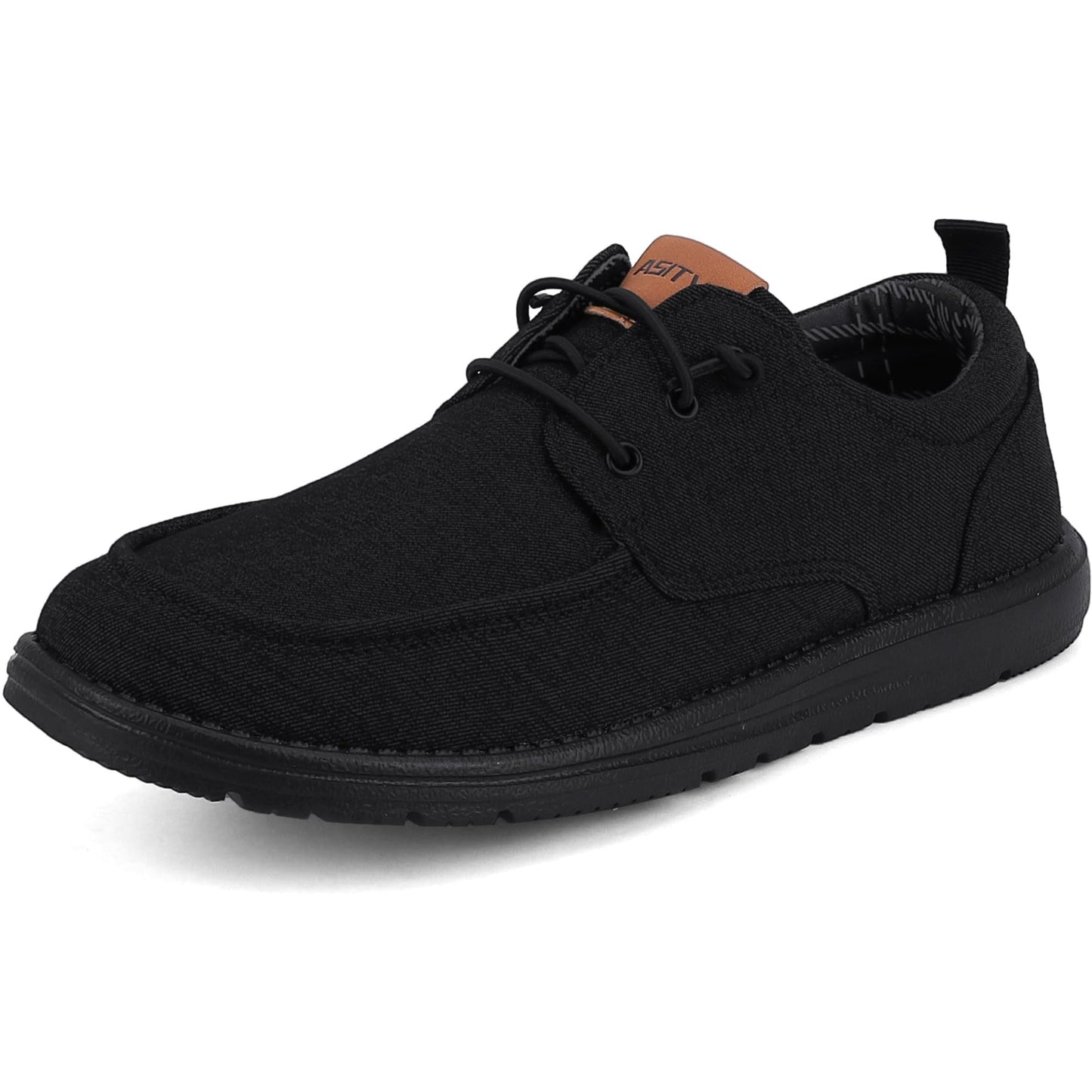 ASITVO Mens Wide Canvas Loafers Slip on Big Size Walking Shoes Width Toe Box Casual Dress Shoes