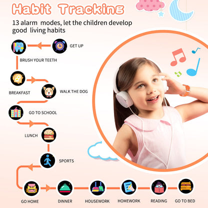 Kids Smart Watch Gift for Girls Age 5-12, 39 Games HD Touch Screen Watches with Video Camera Music Player Pedometer Flashlight 12/24 hr Educational Toys Birthday Gifts for Girls Ages 7 8 9 10