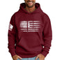 Ymosrh Mens Patriotic Hoodies USA Flag Print Hooded Sweatshirt Pullover Casual Fashion Hoodie, M-6XL