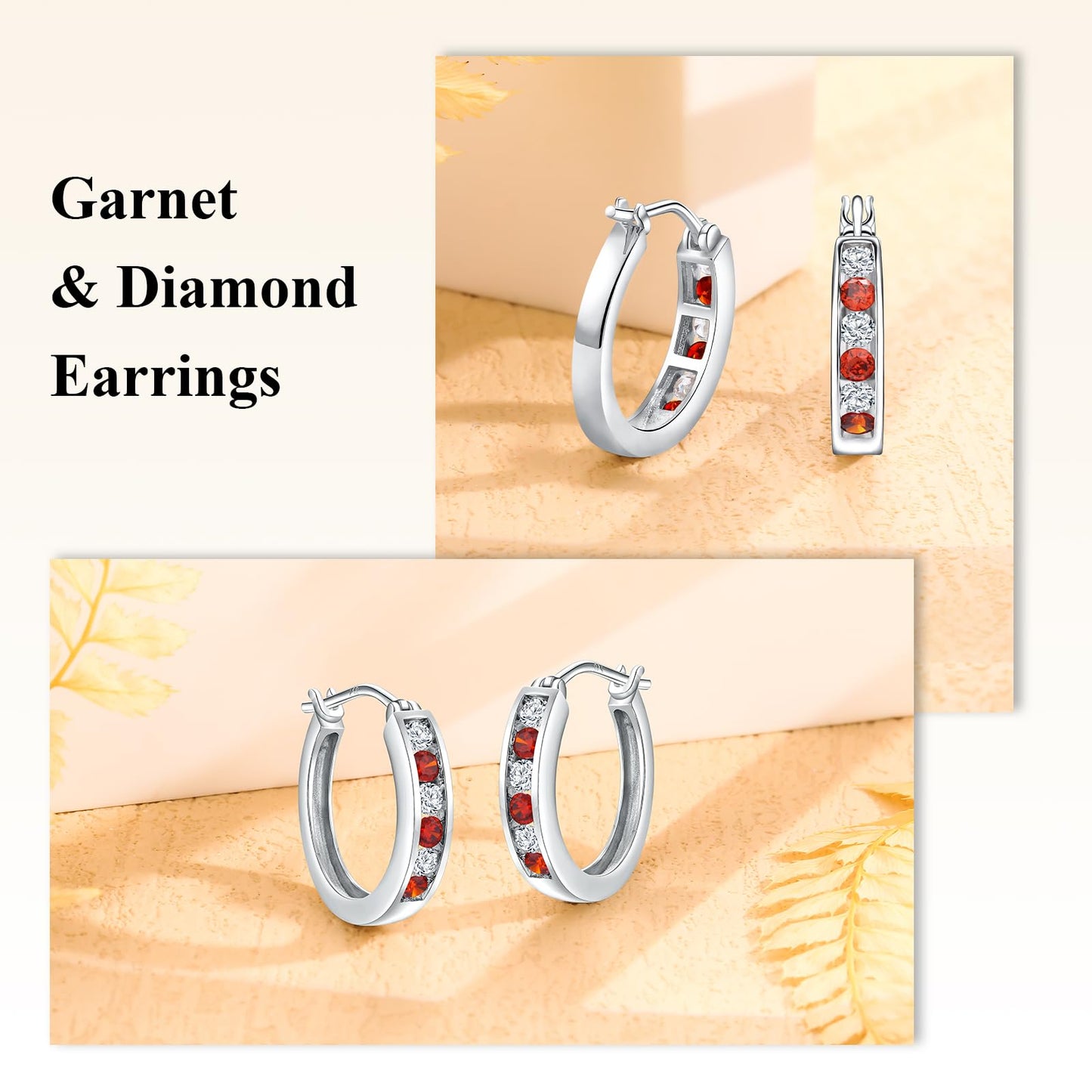 Channel Set Small Huggie Hoop Earrings Sterling Silver or 14K Gold Color,Lightweight Hypoallergenic CZ Diamond Chunky Hoop Earrings for Women