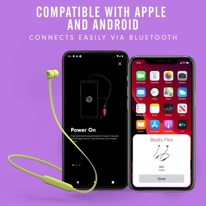 Beats Flex Wireless Earbuds - Apple W1 Headphone Chip, Magnetic Earphones, Class 1 Bluetooth, 12 Hours of Listening Time, Built-in Microphone - Black