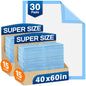 MILDPLUS Disposable Bed Pads 40"X40" 50pcs Extra Large Pee Pads for Incontinence 140 Gram Heavy Duty Super Absorbent Underpads Waterproof Chucks Pads for Adults, Elderly or Pets [100x100CM]