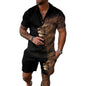 Mens Short Sets 2 Piece Outfits Polo Shirt Fashion Summer Tracksuits Casual Set Short Sleeve and Shorts Set for Men