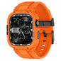 amBand Bands Compatible with Apple Watch 9/8/7 45mm, M1 Sport Series Rugged Case Protective Cover for iWatch 6/SE (3/2/1)/5/4/3 44mm Men Green