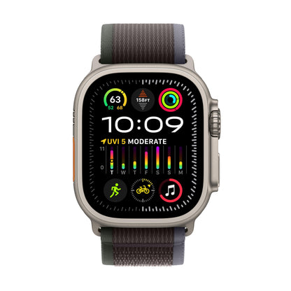 Apple Watch Ultra 2 [GPS + Cellular, 49mm] - Titanium Case with Blue Ocean Band, One Size (Renewed)