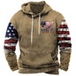 Men's Western Aztec Tribal Sweatshirt Ethnic Printed Graphic Hoodie Winter Trendy Casual Pullover Tops with Pocket