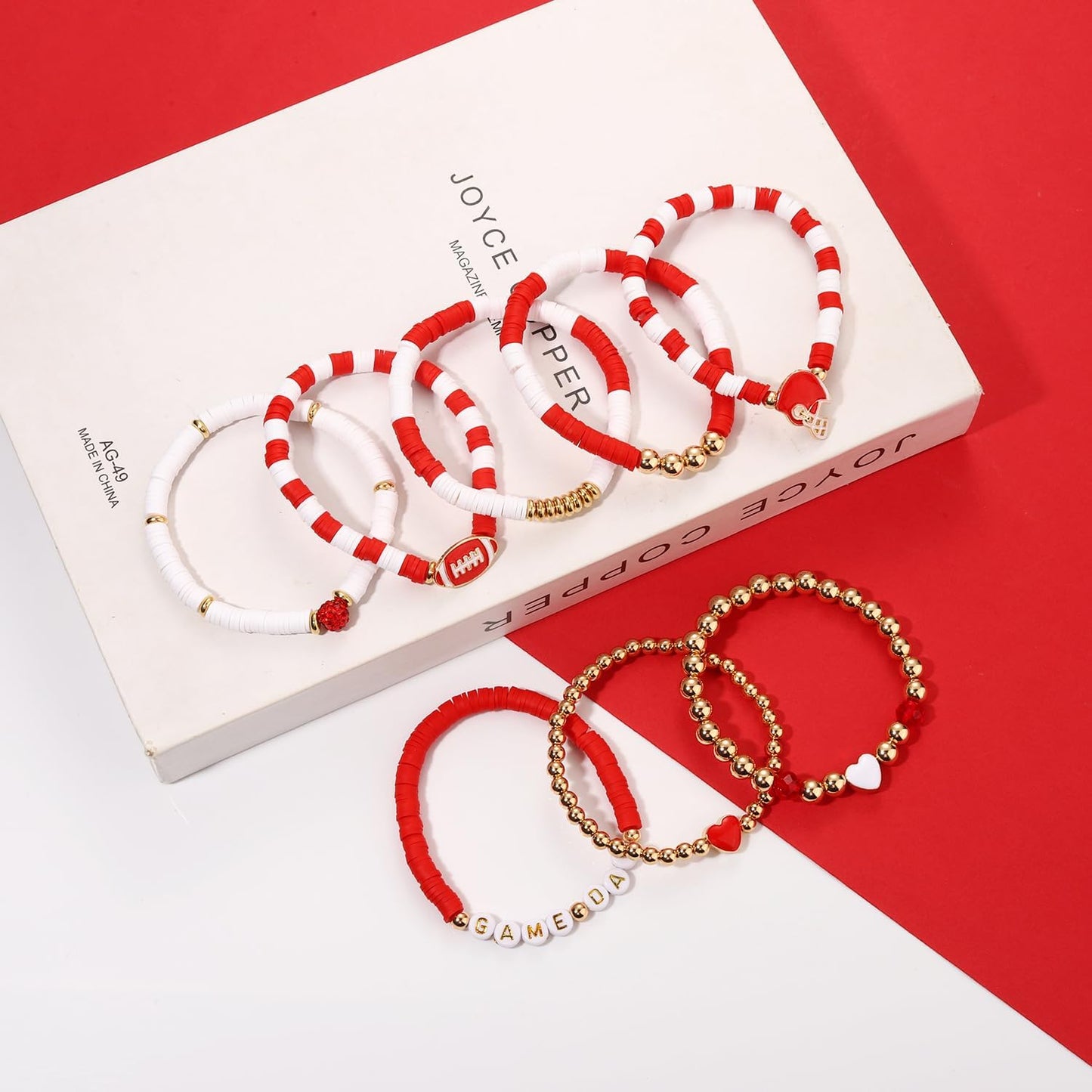 Heishi Bracelets for Women Clay Beaded Stretch Bracelets Stackable Friendship Bracelet Set Summer Beach Accessories Outfits Jewelry Gifts