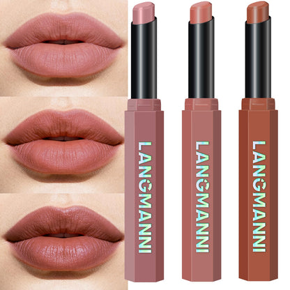 12Pcs Velvet Matte Lipstick Set, Nude to Dark Shades, Long-Lasting,Color A | Highly pigmented matte color, smooth creamy glide, waterproof wear, nude-to-dark tones, ideal for daily makeup or gifting