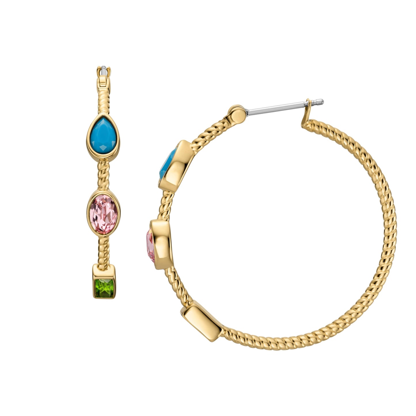 Fossil Women's Stainless Steel Dangle/Drop or Hoop Earrings for Women