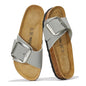 Project Cloud 100% Genuine Leather Sandals Women Dressy Beach Essentials Slides for Women Footwear - Lightweight with Memory Foam Insole Sandals for Women 2026 - Womens Slides