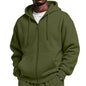 Full Zip Hoodies for Men Big And Tall Oversized Hooded Fleece Sweatshirt | Knit Open Front Cardigan, Zipper Jackets, Oversize, Streetwear, Basic Fit, Lightweight, Warm, Big and Tall, Hooded Sweatshirt